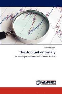 bokomslag The Accrual anomaly