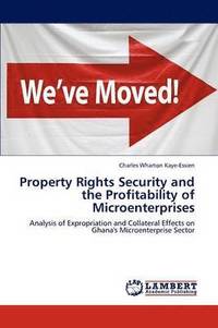 bokomslag Property Rights Security and the Profitability of Microenterprises