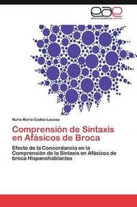 bokomslag Comprension de Sintaxis En Afasicos de Broca