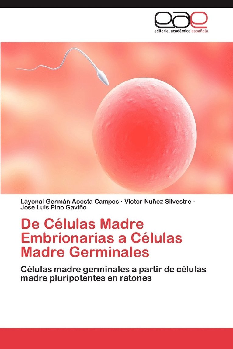 L Yonal Germ N Acosta Campos, Victor Nu Ez Silvestre, Jose Luis Pino Gavi O, L. Yonal Germ N. Acosta Campos, Láyonal Germán Acosta Campos, Victor Nuñez Silvestre, Jose Luis Pino Gaviño - de Celulas Madre Embrionarias a Celulas Madre Germinales, Häftad