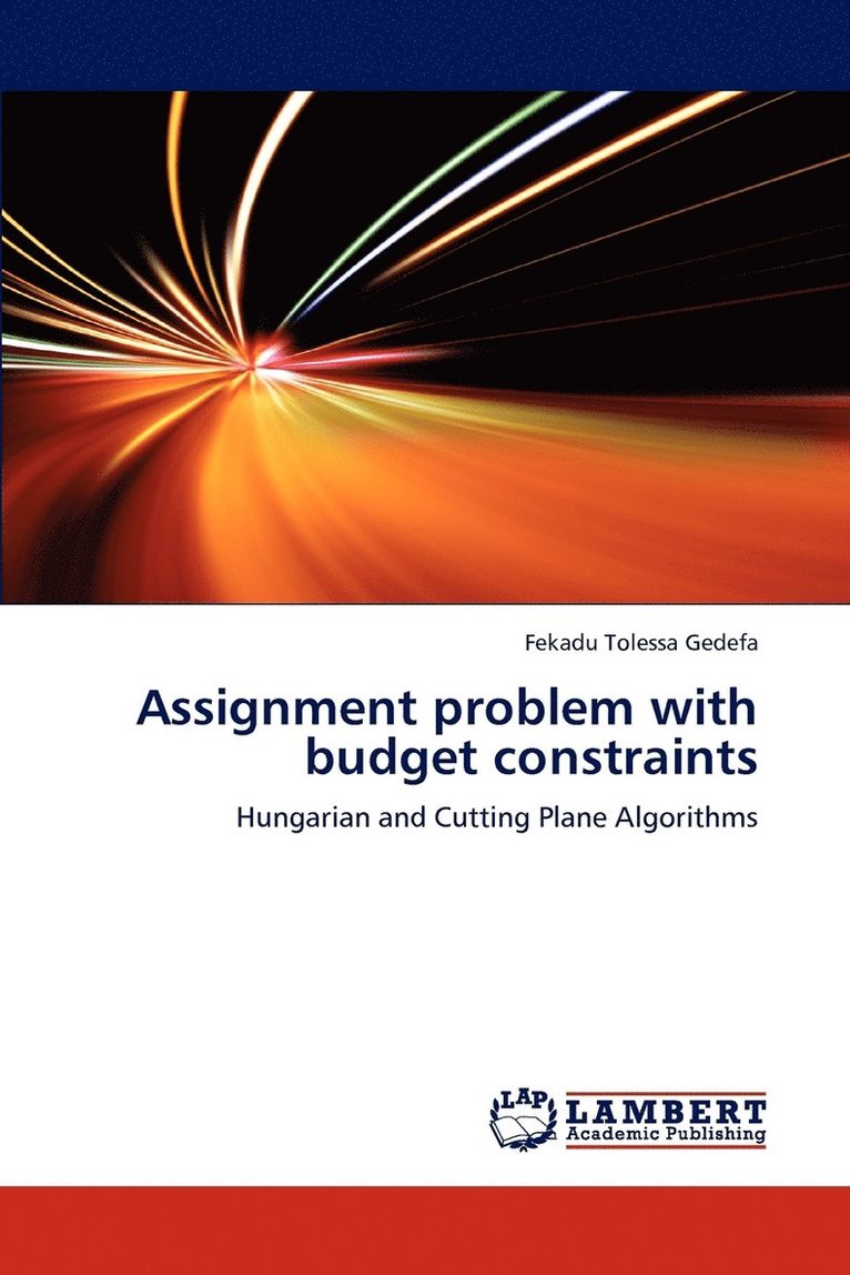 Assignment problem with budget constraints 1