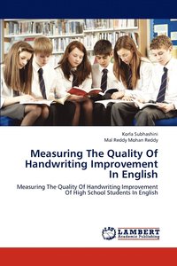 bokomslag Measuring The Quality Of Handwriting Improvement In English