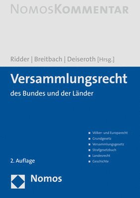 bokomslag Versammlungsrecht: Des Bundes Und Der Lander