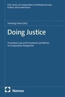 Henning Glaser - Doing Justice: Procedure Law and Procedure Law Reform, Häftad