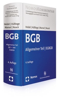 Thomas Heidel, Rainer Husstege - Burgerliches Gesetzbuch: Allgemeiner Teil - Egbgb: Band 1, Inbunden