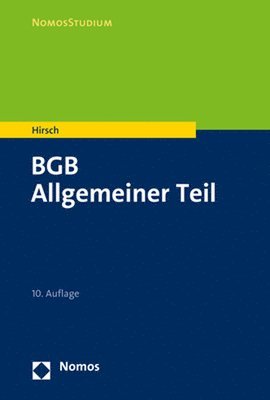 Christoph Hirsch - Bgb: Allgemeiner Teil, Häftad