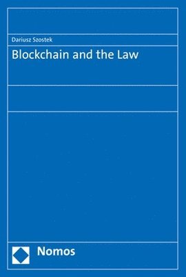 bokomslag Blockchain and the Law