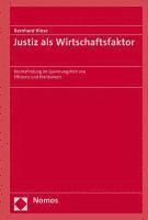 bokomslag Justiz ALS Wirtschaftsfaktor: Rechtsfindung Im Spannungsfeld Von Effizienz Und Planbarkeit