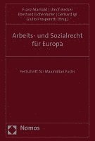 bokomslag Arbeits- Und Sozialrecht Fur Europa: Festschrift Fur Maximilian Fuchs