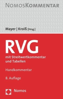 bokomslag Rechtsanwaltsvergutungsgesetz: Mit Streitwertkommentar Und Tabellen