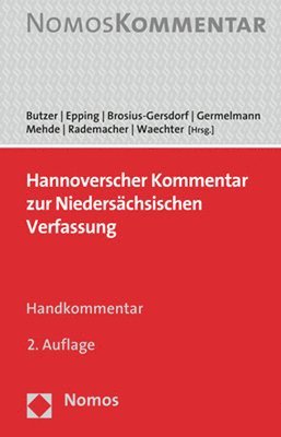 Hannoverscher Kommentar Zur Niedersachsischen Verfassung: Handkommentar 1