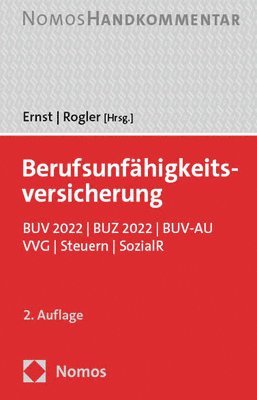 bokomslag Berufsunfahigkeitsversicherung: Buv 2022 / Buz 2022 / Buv-Au / VVG / Steuern / Sozialrecht