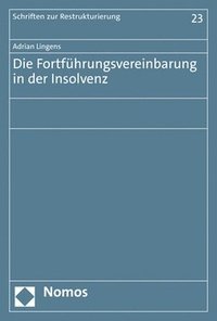 bokomslag Die Fortfuhrungsvereinbarung in Der Insolvenz