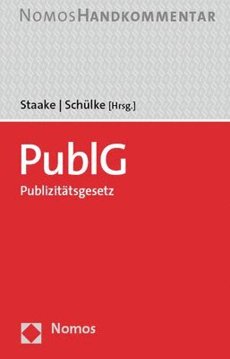 bokomslag Publizitatsgesetz: Handkommentar