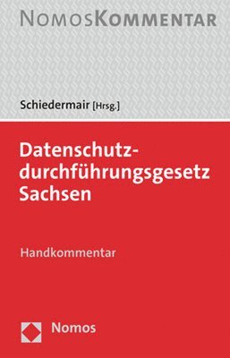 bokomslag Datenschutzdurchfuhrungsgesetz Sachsen: Handkommentar