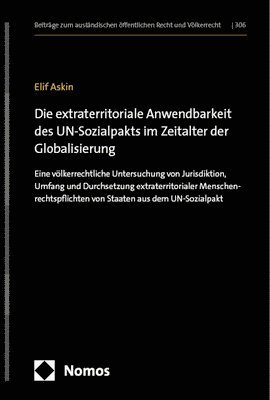 bokomslag Die extraterritoriale Anwendbarkeit des UN-Sozialpakts im Zeitalter der Globalisierung