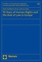 bokomslag 70 Years of Human Rights and the Rule of Law in Europe