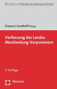 bokomslag Verfassung des Landes Mecklenburg-Vorpommern