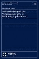 Verhaltnismassigkeit Und Verfassungsgerichte ALS Rechtfertigungsinstanzen 1