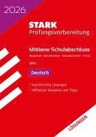 bokomslag STARK Lösungen zu Deutsch E-Kurs - Mittlerer Schulabschluss (MSA) 2026 NRW - Prüfungsvorbereitung
