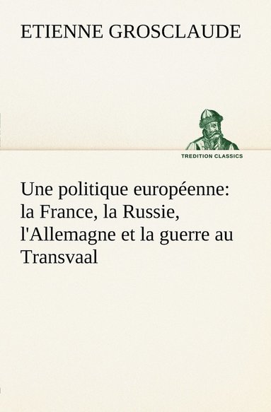 bokomslag politique européenne
