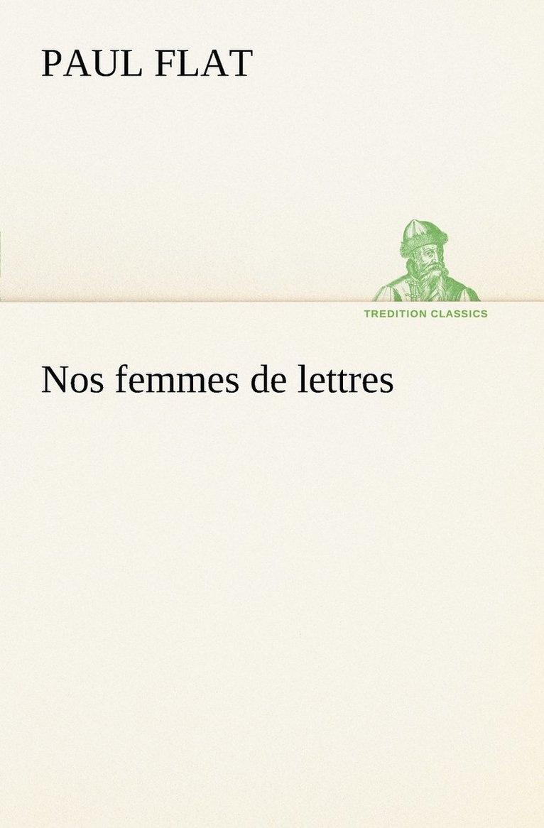 Nos femmes de lettres 1