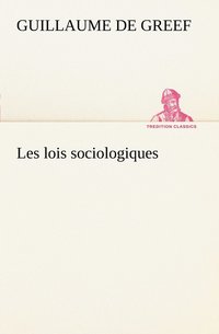 bokomslag Les lois sociologiques