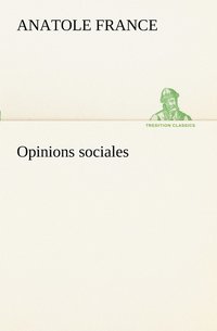 bokomslag Opinions sociales