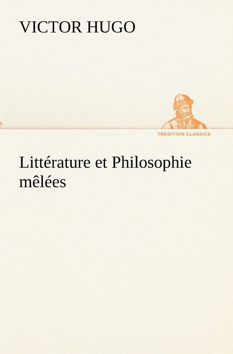 Littérature et Philosophie mêlées