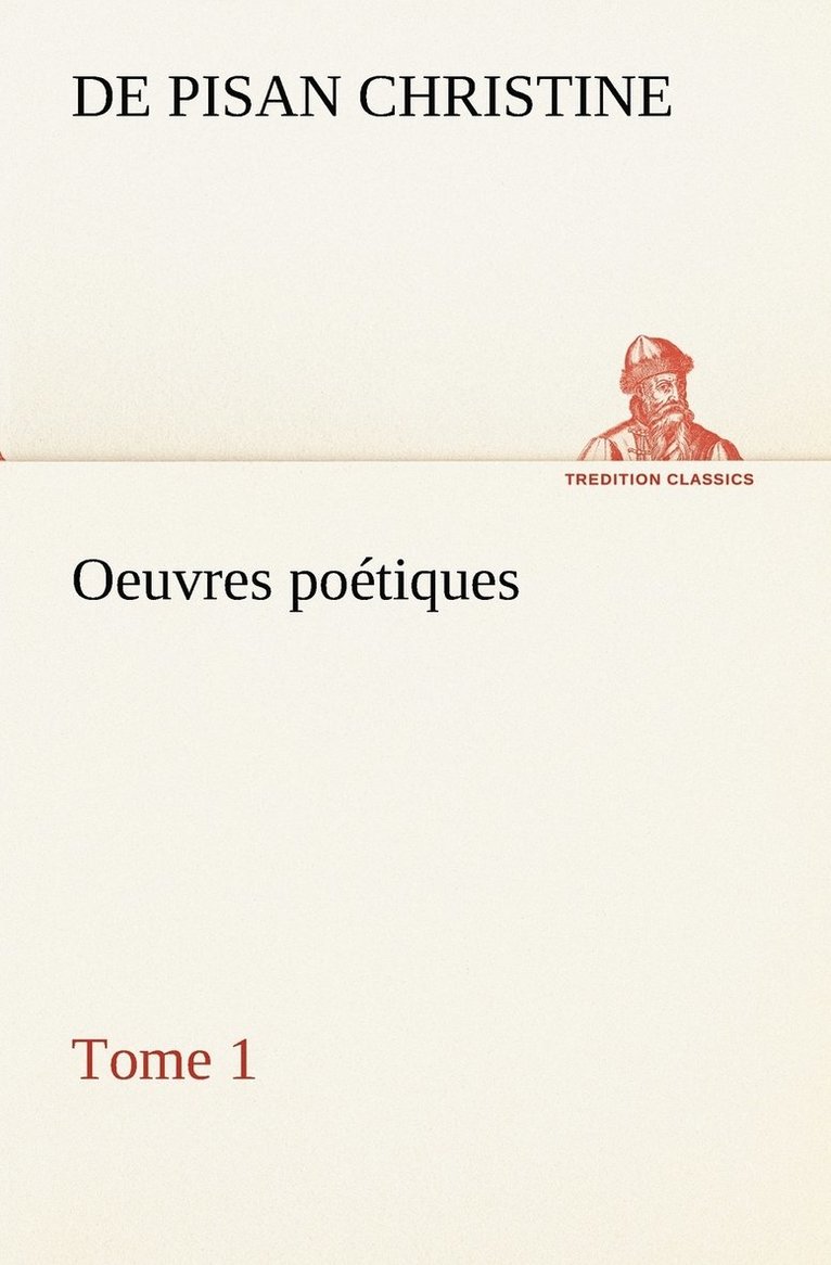 Oeuvres potiques Tome 1 1