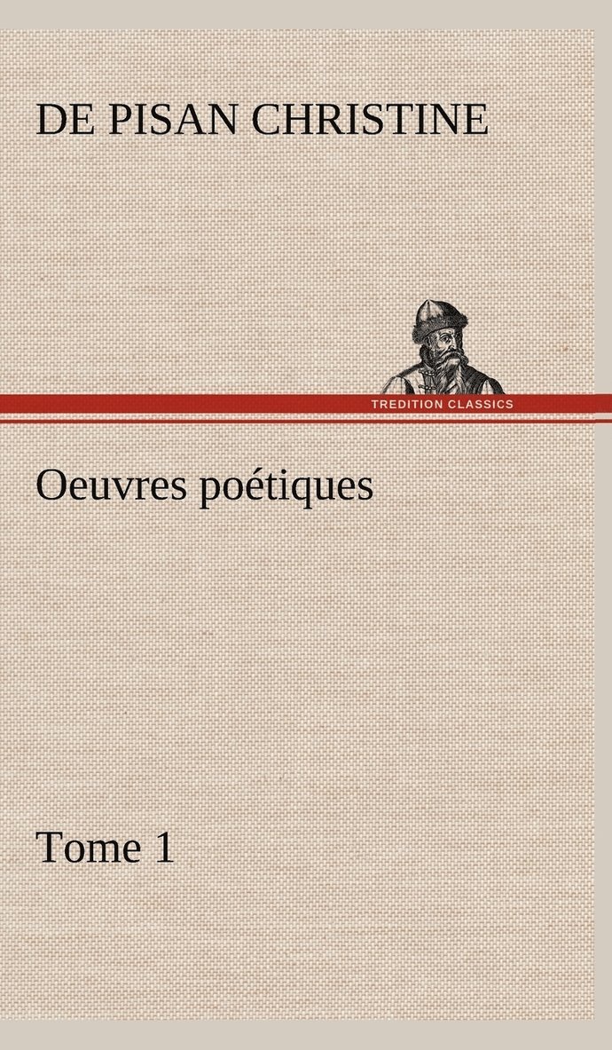 Oeuvres potiques Tome 1 1