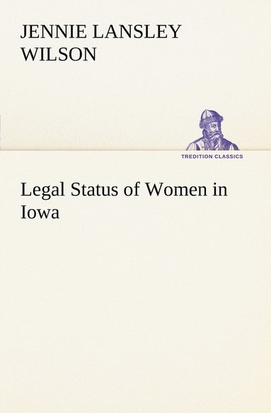 bokomslag Legal Status of Women in Iowa