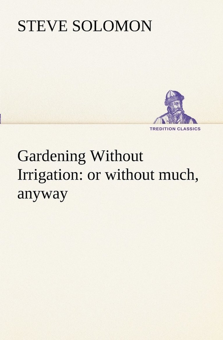 Gardening Without Irrigation