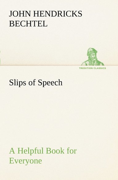 bokomslag Slips of Speech