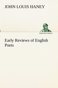 bokomslag Early Reviews of English Poets