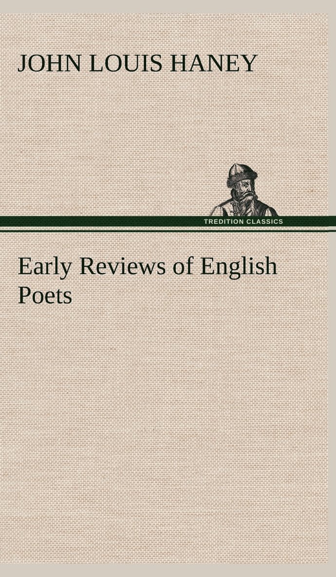 Early Reviews of English Poets 1