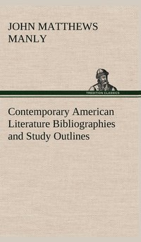 bokomslag Contemporary American Literature Bibliographies and Study Outlines