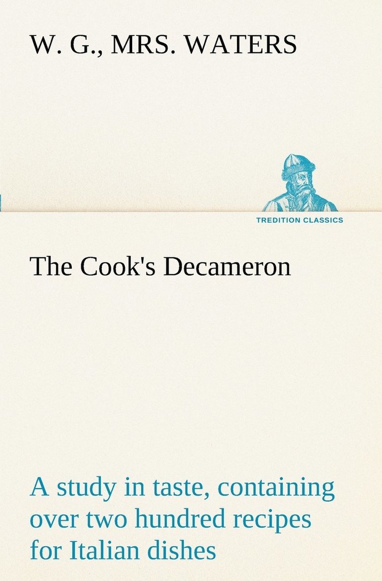 W G Waters, W. G. Waters - Cook's Decameron, Häftad