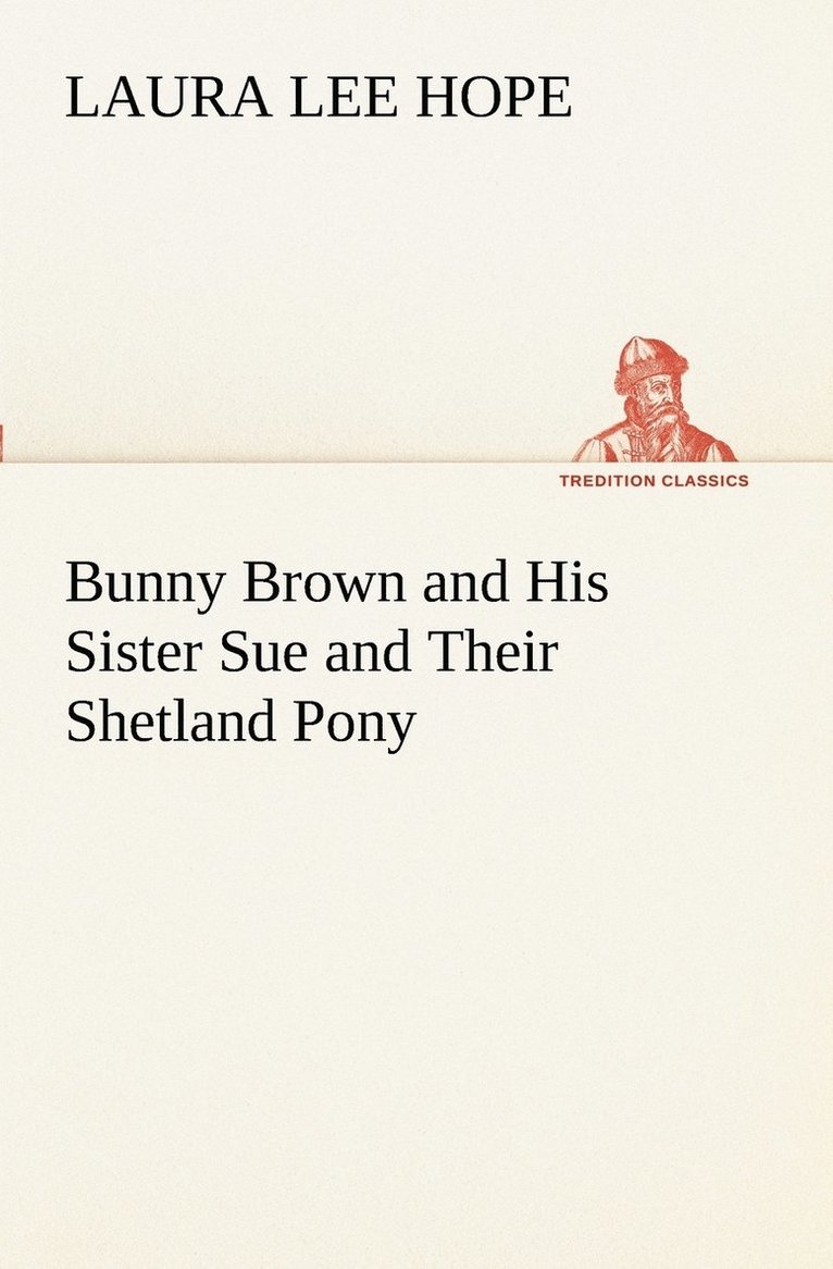 Bunny Brown and His Sister Sue and Their Shetland Pony