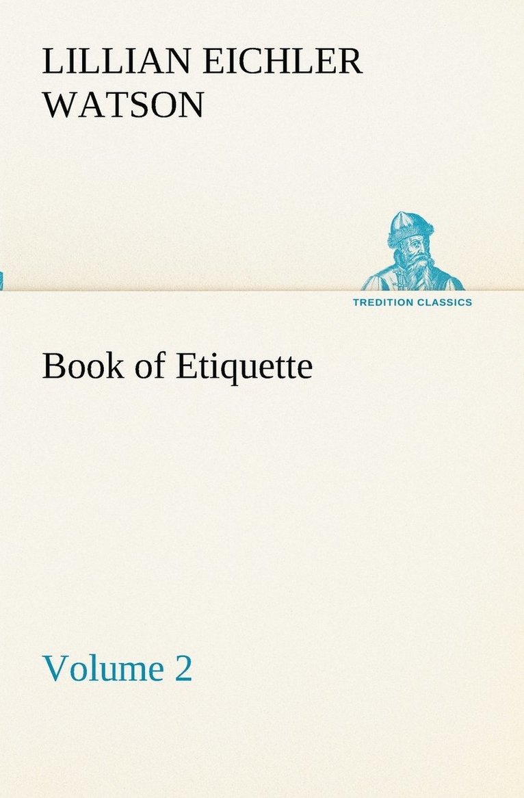 Book of Etiquette, Volume 2 1