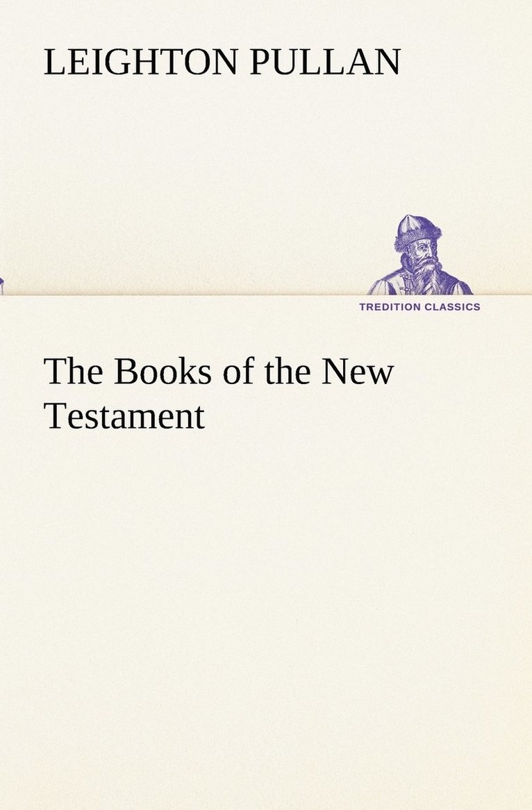 The Books of the New Testament 1