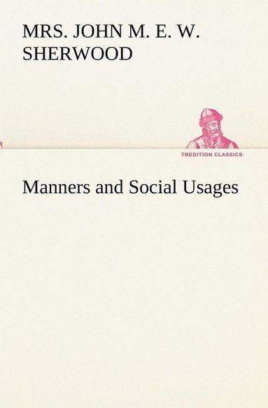 bokomslag Manners and Social Usages