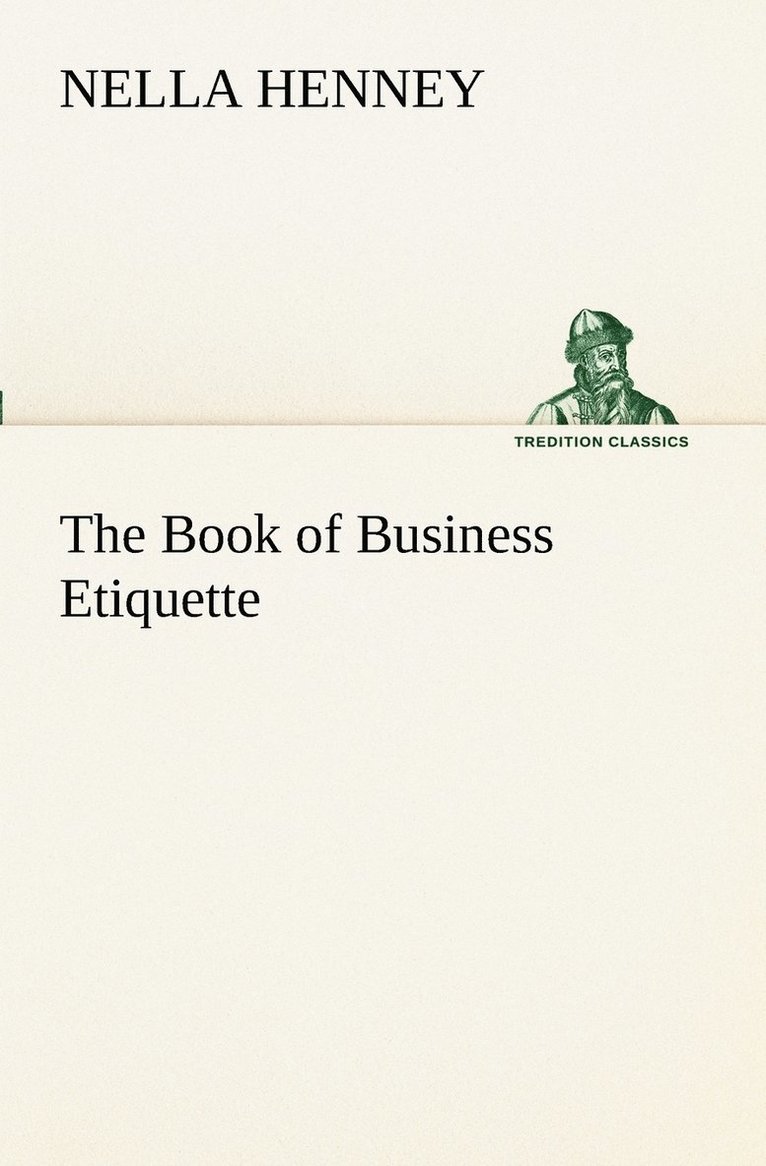 The Book of Business Etiquette 1
