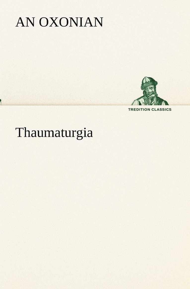 Thaumaturgia 1