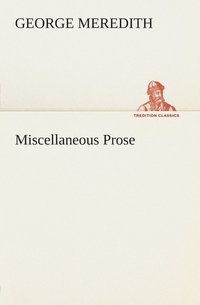 bokomslag Miscellaneous Prose