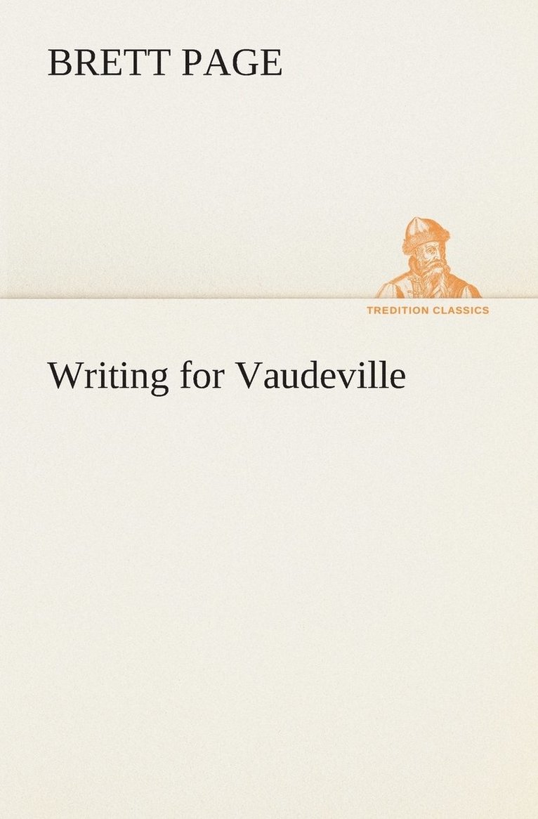 Writing for Vaudeville 1