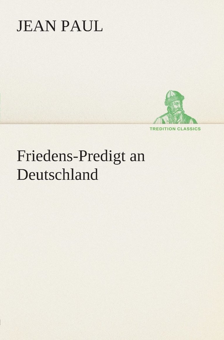 Friedens-Predigt an Deutschland 1