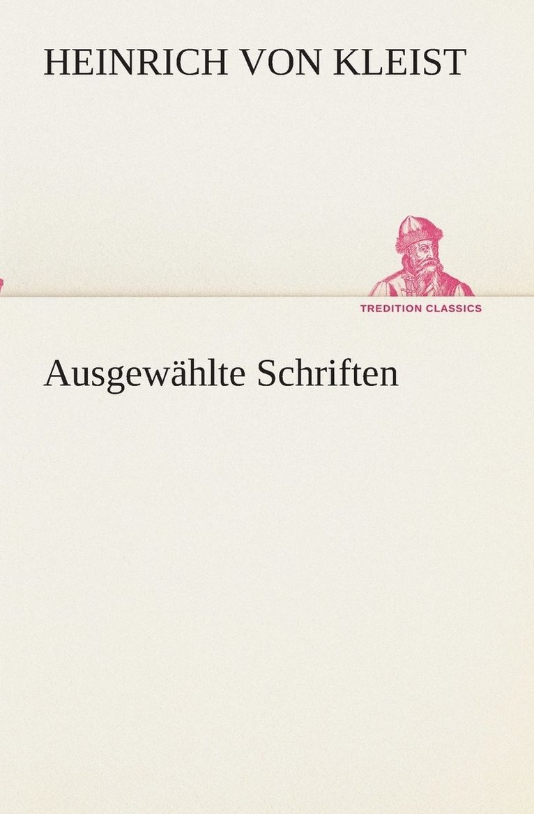 Ausgewhlte Schriften 1