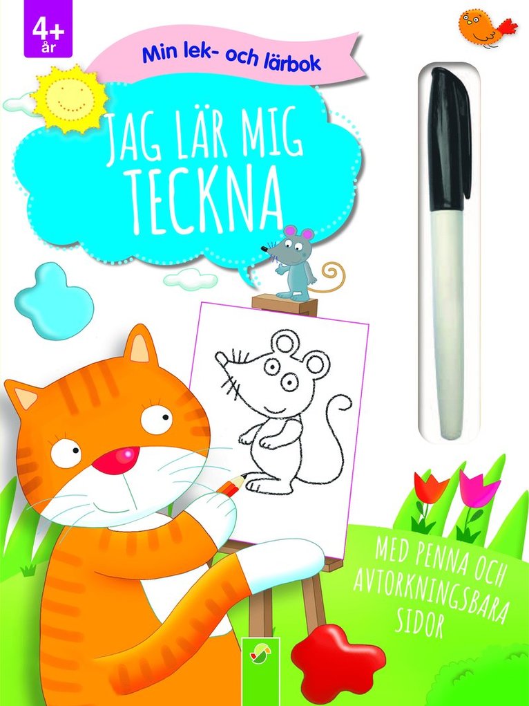 Jag lär mig teckna : Min lek- och lärbok, Häftad