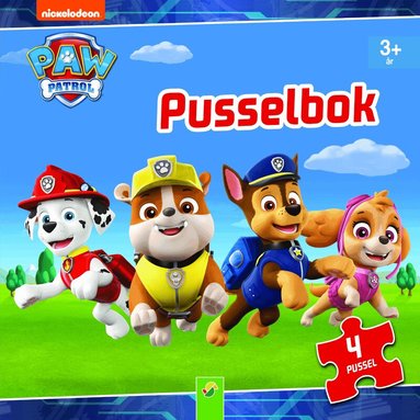 Pusselbok Paw patrol - 4 pussel, Häftad